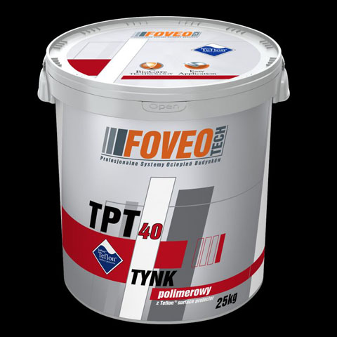 TPT 40 z Teflon surface protector - nowy tynk polimerowy Foveo Tech